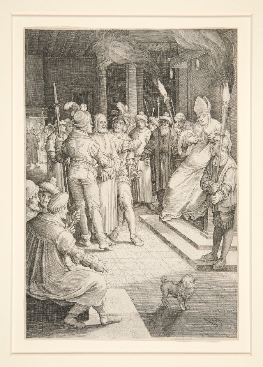 Cristo ante Caifás (Serie Pasión) de Nicolaes de Bruyn