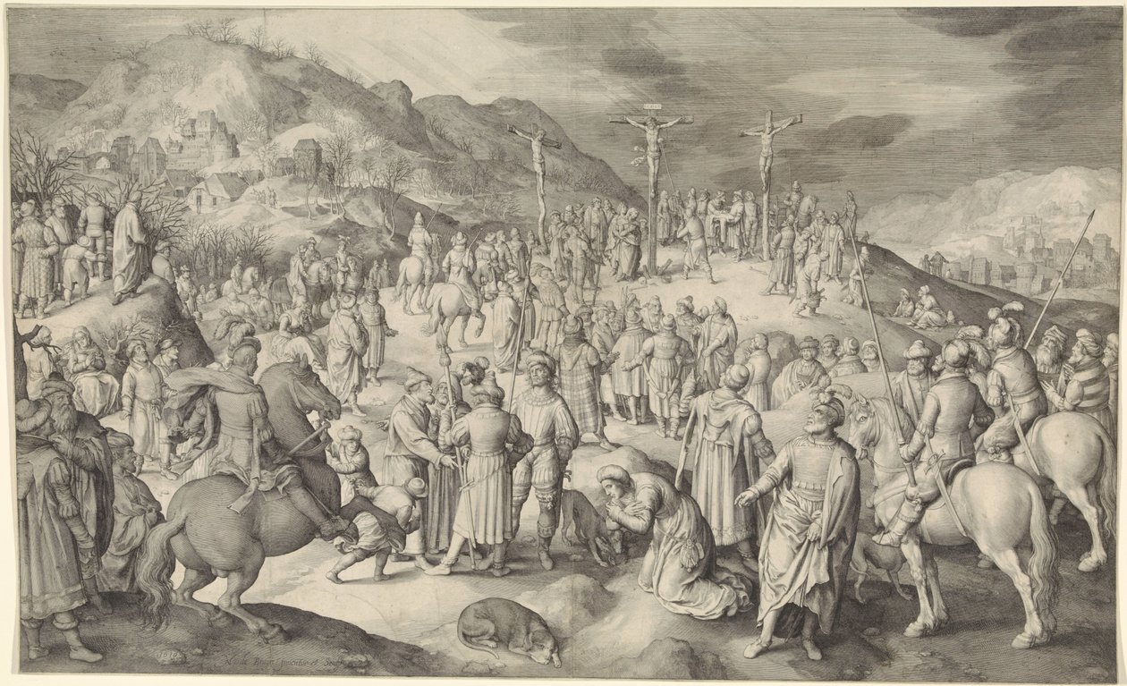 Cristo en la cruz de Nicolaes de Bruyn