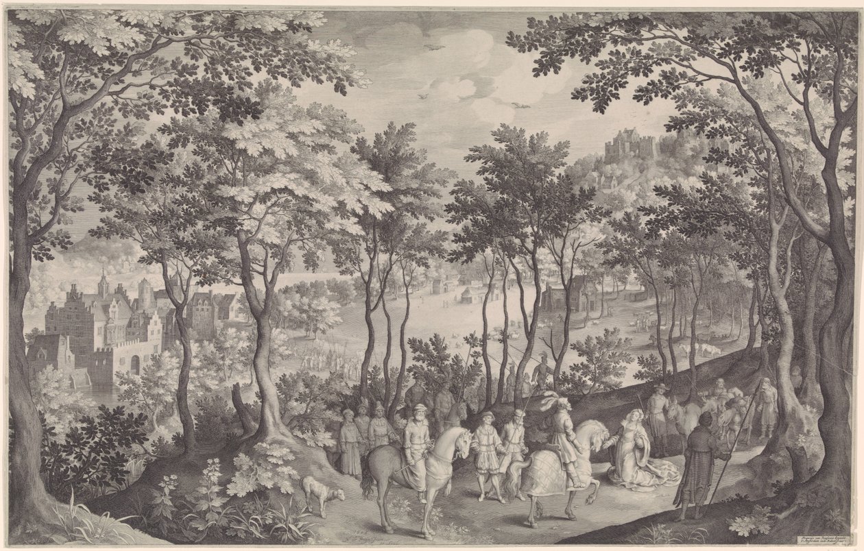 David en Abigaïl de Nicolaes de Bruyn