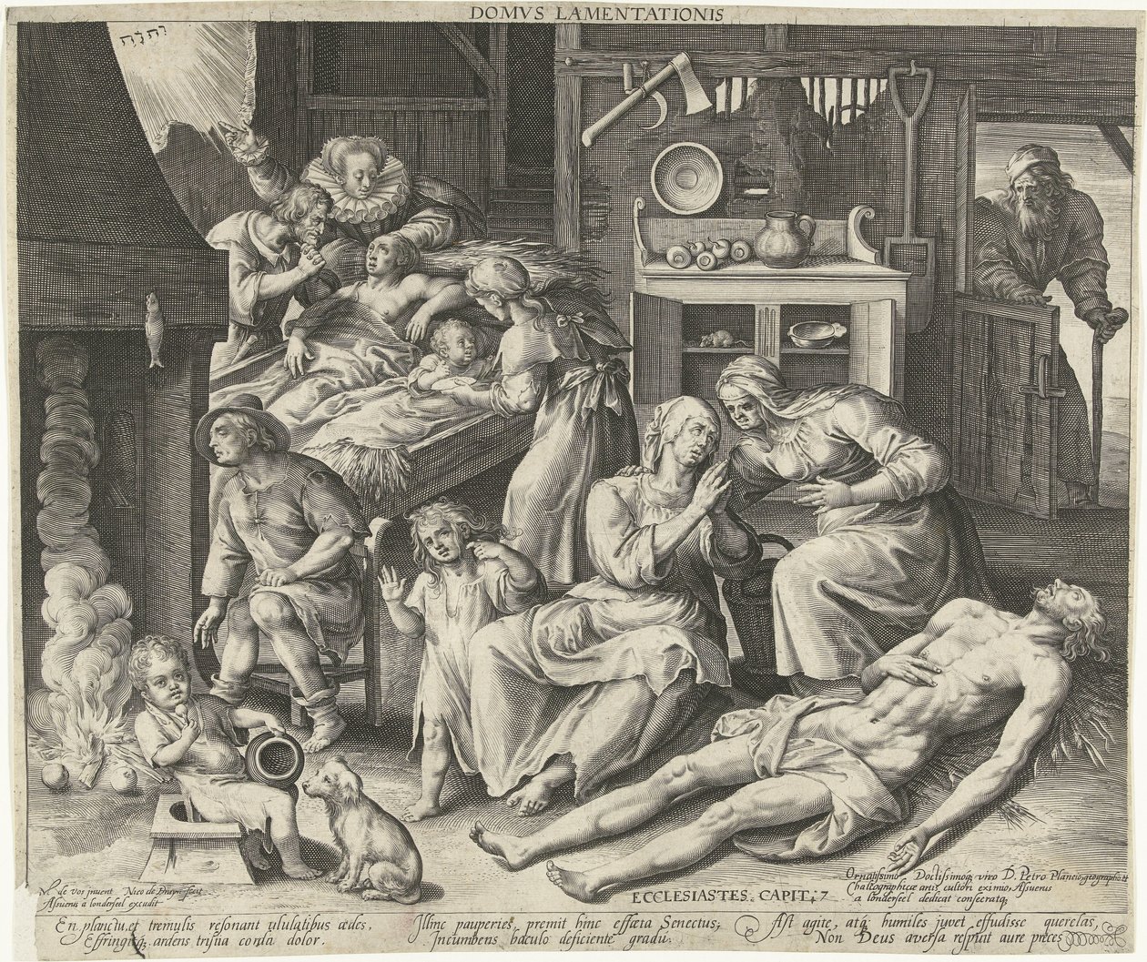 Una casa llena de luto
Domus lamentationis (título en el objeto) de Nicolaes de Bruyn