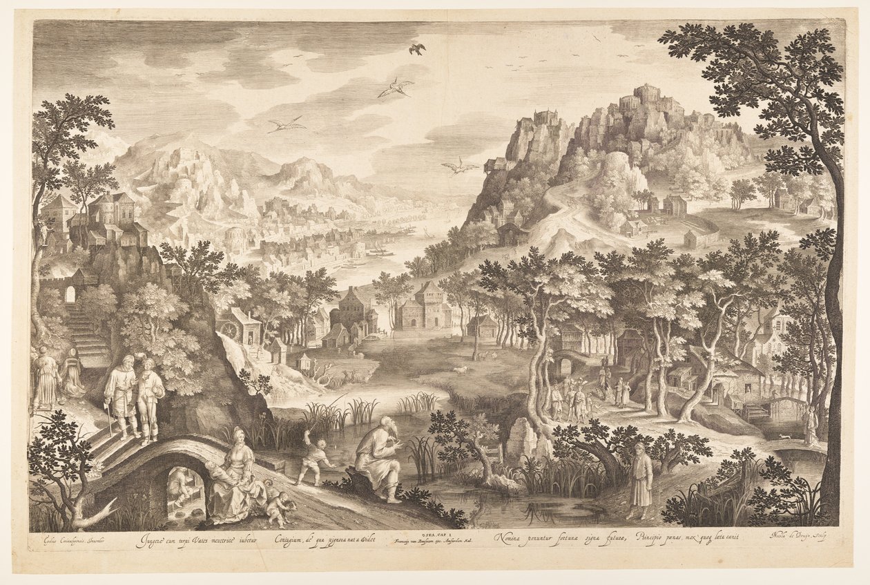 Oseas y la prostituta Gomer de Nicolaes de Bruyn