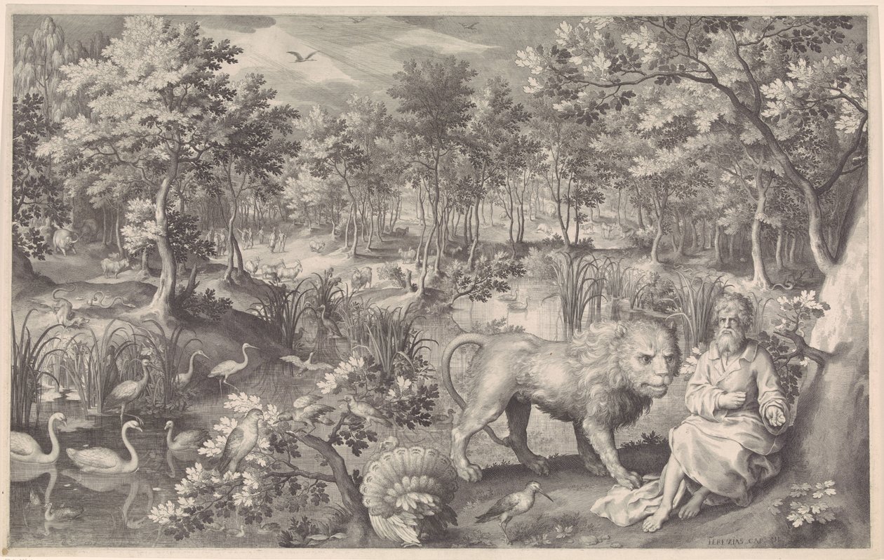 Jeremías en el desierto de Nicolaes de Bruyn