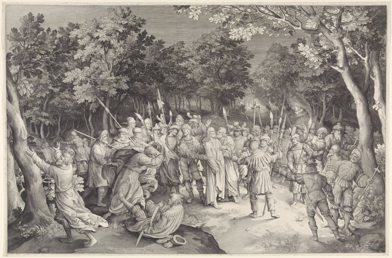 Beso de Judas y Arresto de Cristo de Nicolaes de Bruyn