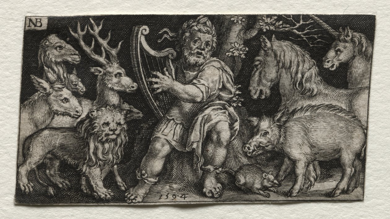 Orfeo encantando a los animales de Nicolaes de Bruyn