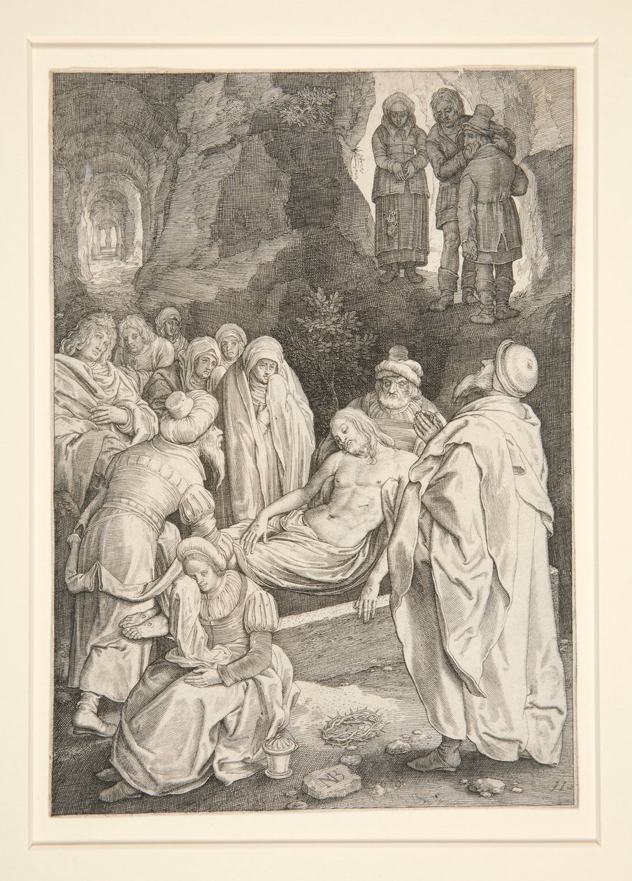 El Entierro (Serie Pasión) de Nicolaes de Bruyn