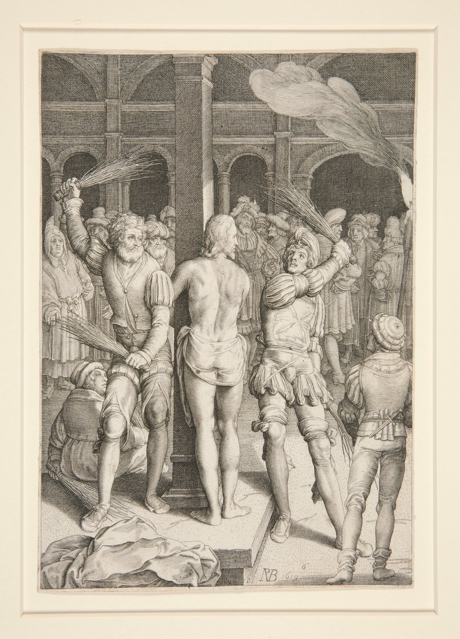 La Flagelación (Serie Pasión) de Nicolaes de Bruyn
