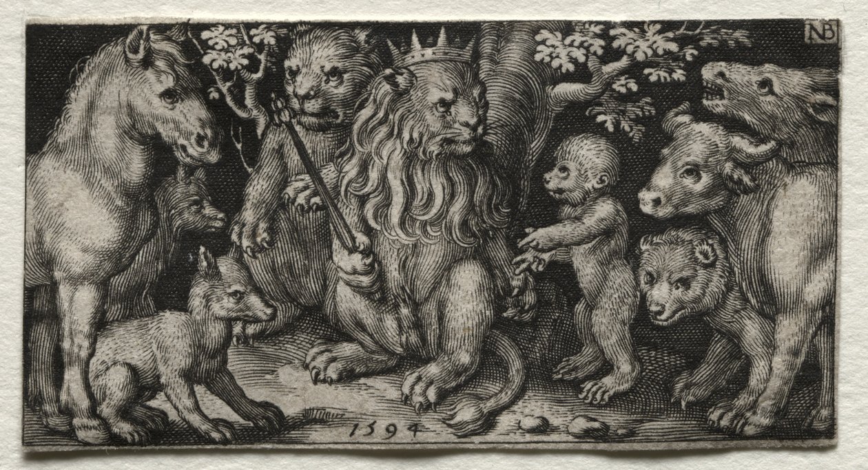 El Rey de las Bestias de Nicolaes de Bruyn