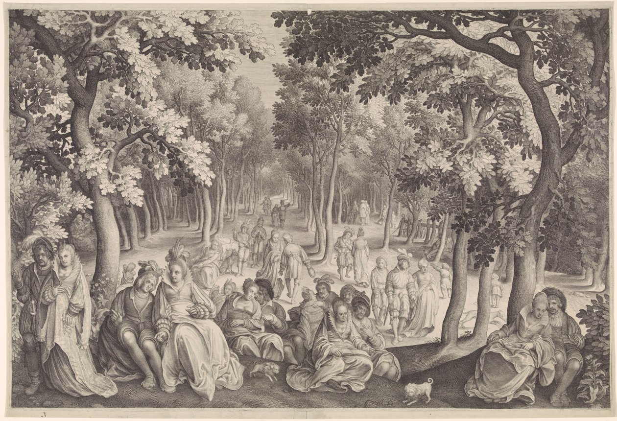 jardín del amor de Nicolaes de Bruyn