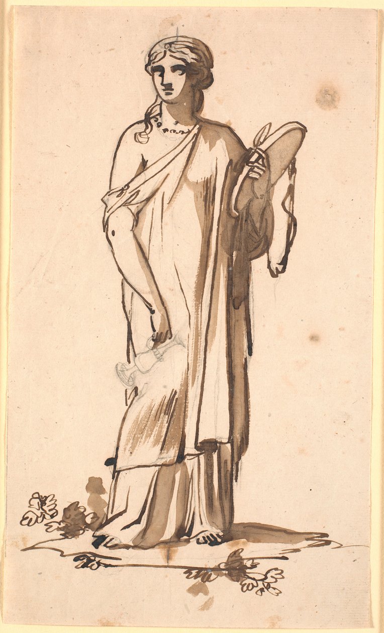 Figura femenina con una jarra en la mano derecha de Nicolai Abildgaard