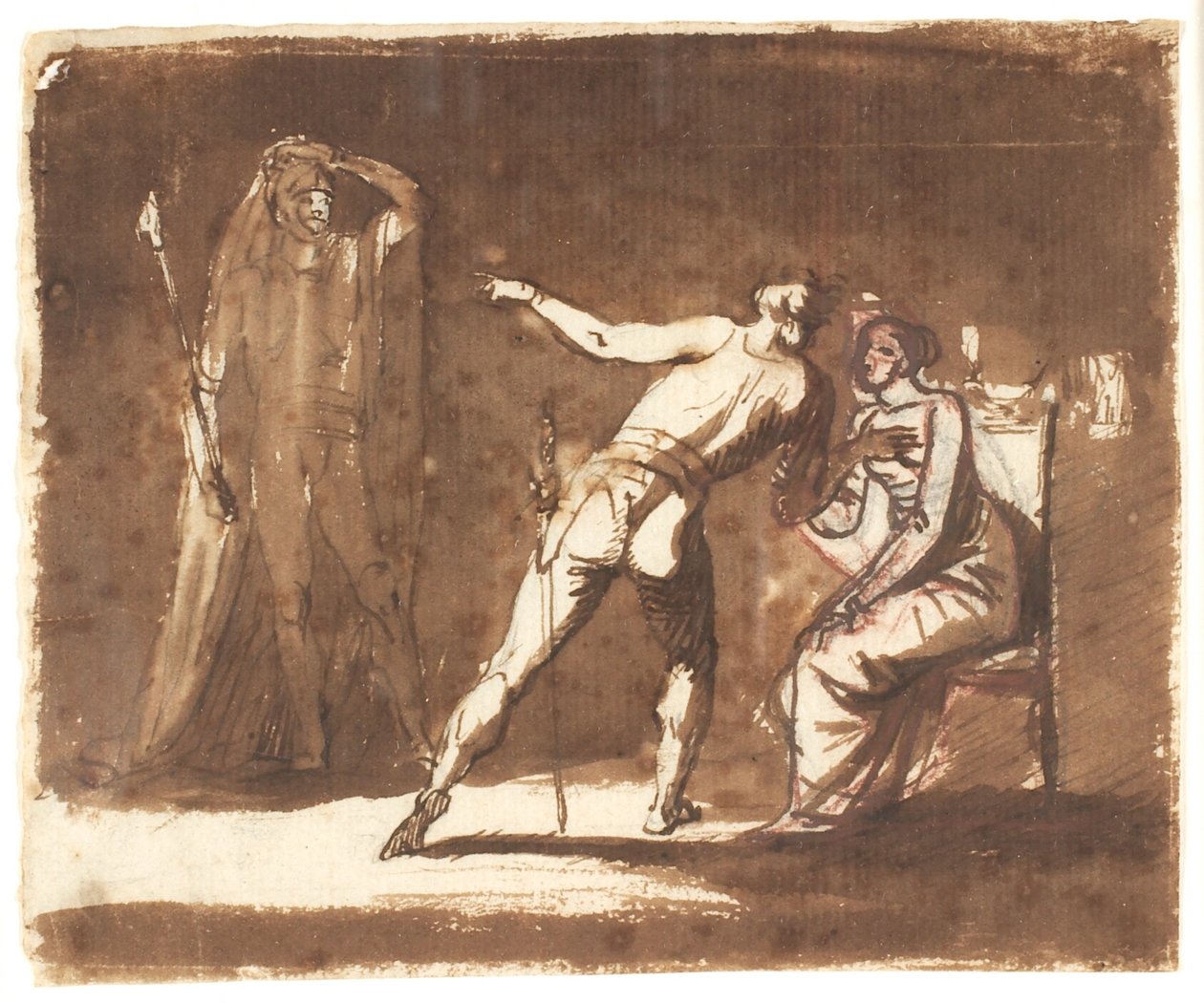 Hamlet con su madre de Nicolai Abildgaard