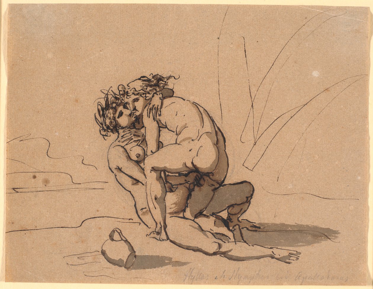 Hilas Acariciado por las Ninfas de Nicolai Abildgaard