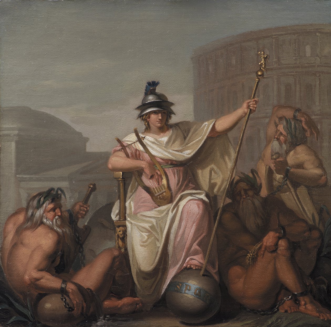 Roma como gobernante del mundo de Nicolai Abildgaard