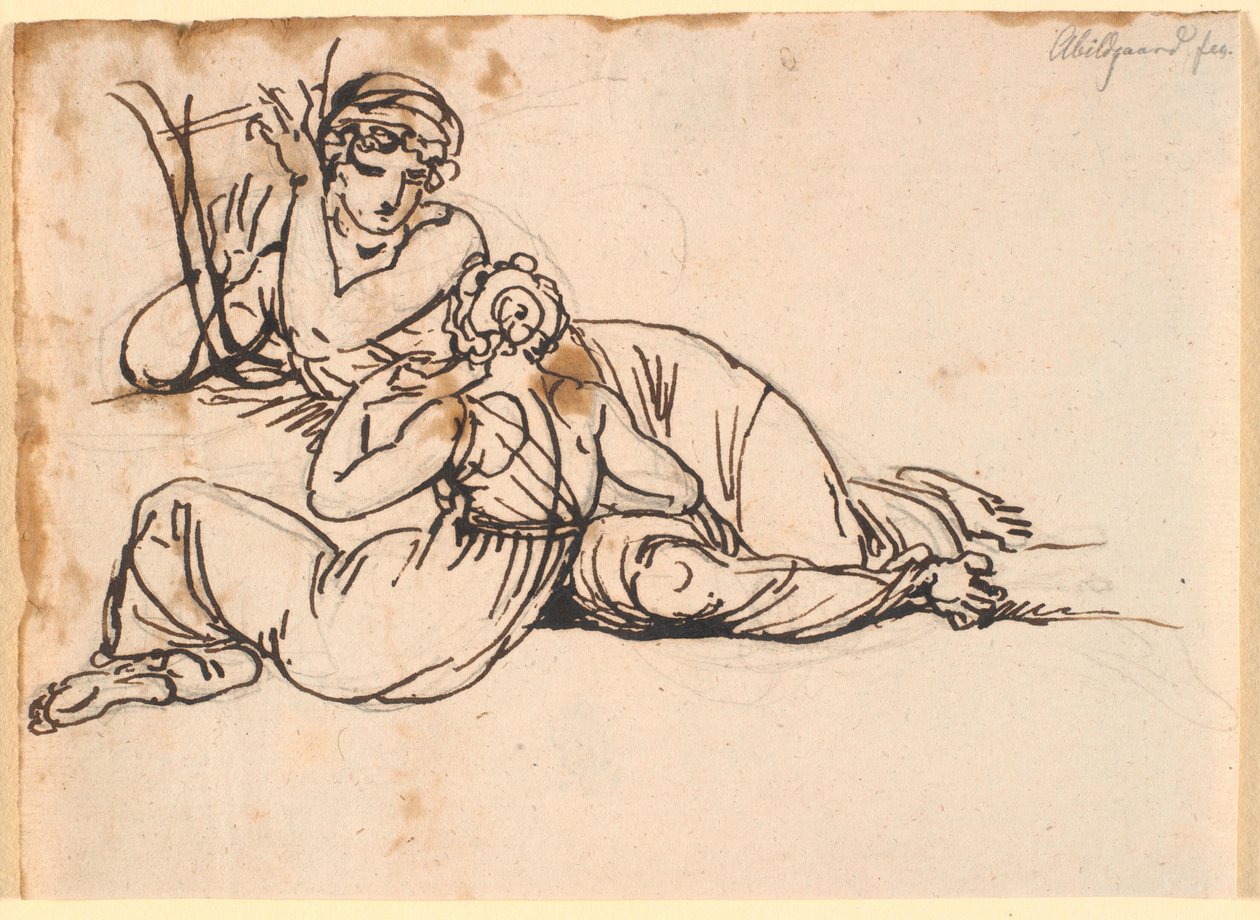 Safo y la mitileneana de Nicolai Abildgaard