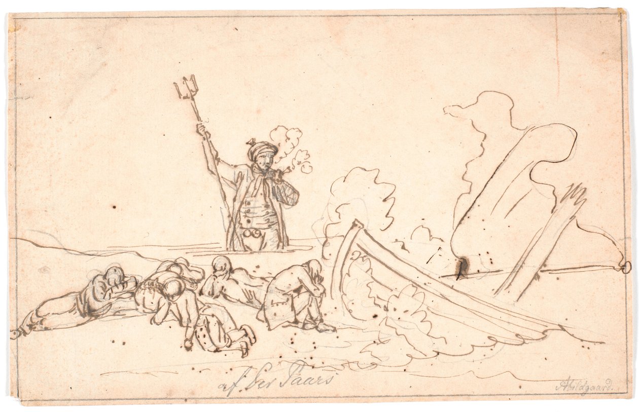 El naufragio en Anholt de Nicolai Abildgaard