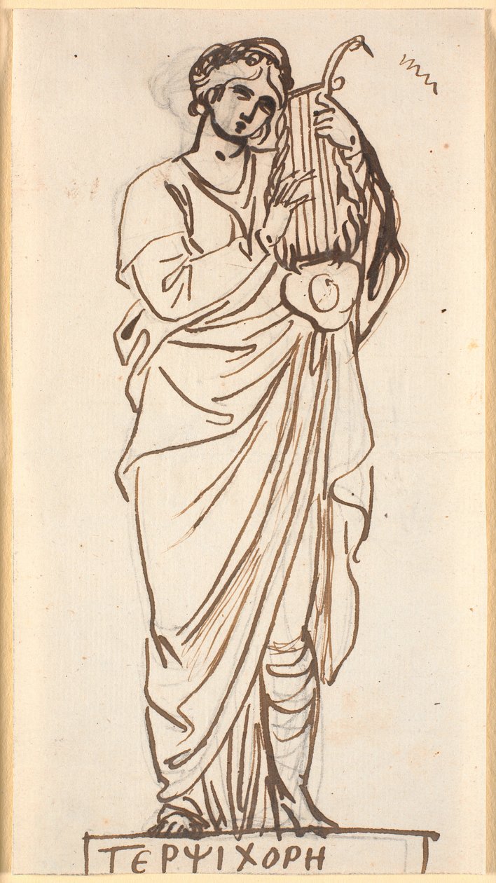 Terpsícore, la musa de la danza de Nicolai Abildgaard