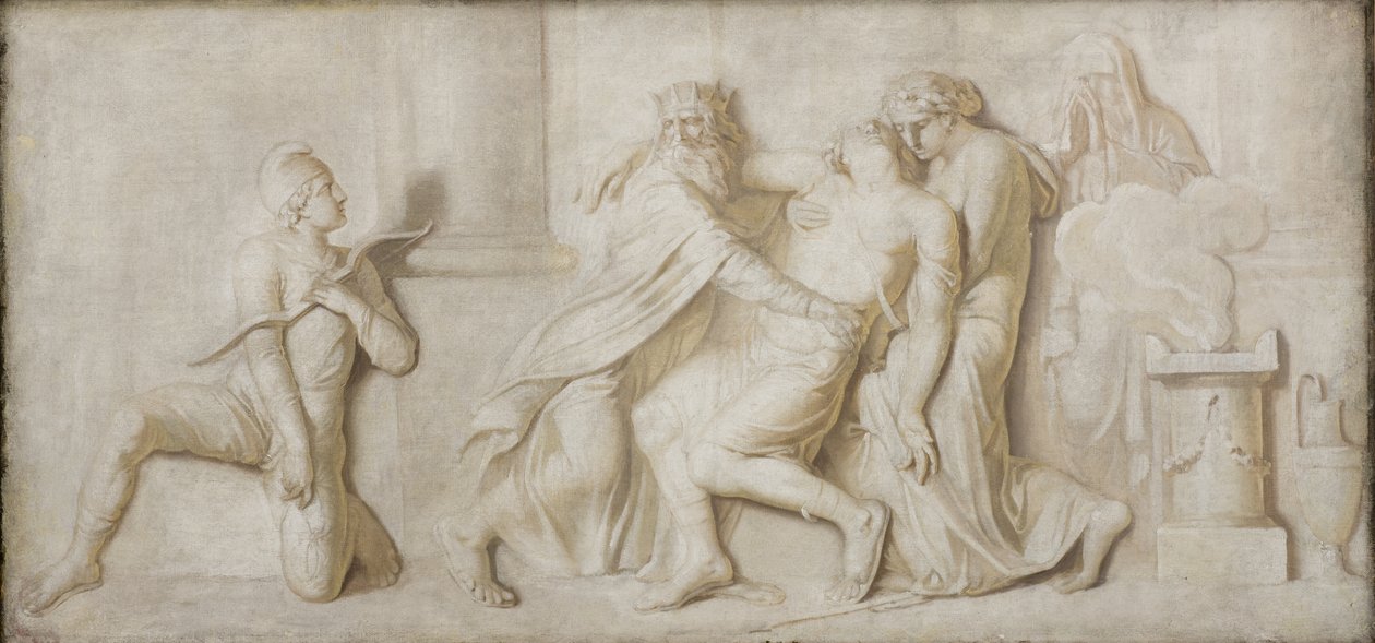 La muerte de Aquiles de Nicolai Abildgaard