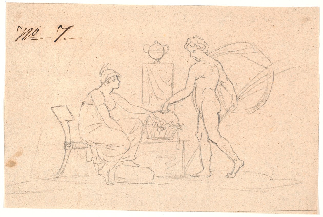 Dos figuras de Nicolai Abildgaard