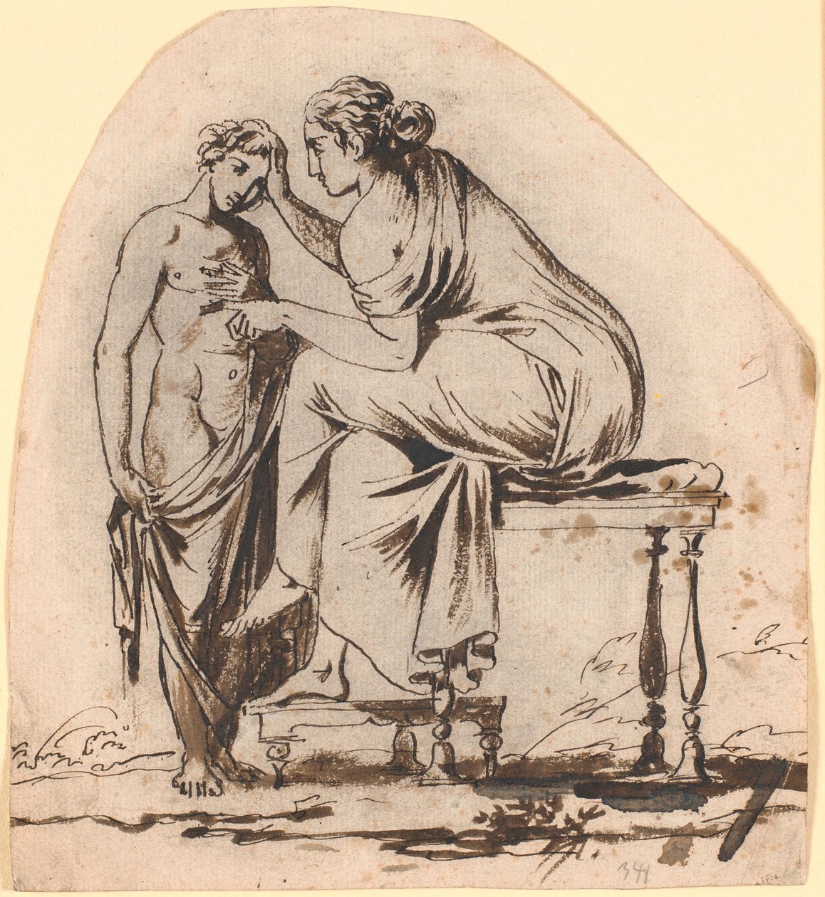 Boceto para el relieve de la Liberación en el Monumento a la Libertad de Nicolai Abildgaard