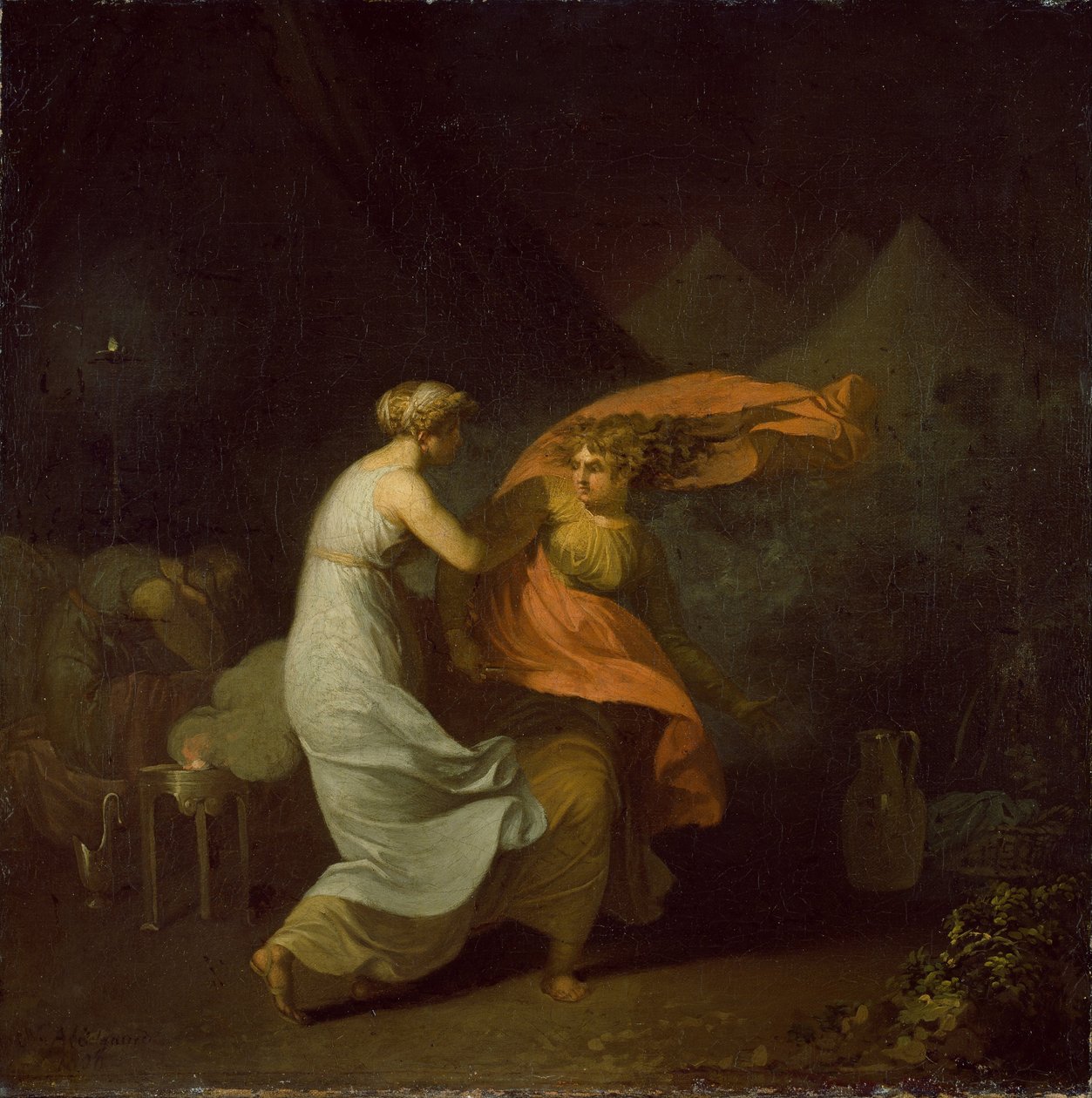 Julia y Fulvia de Nicolai Abraham Abildgaard