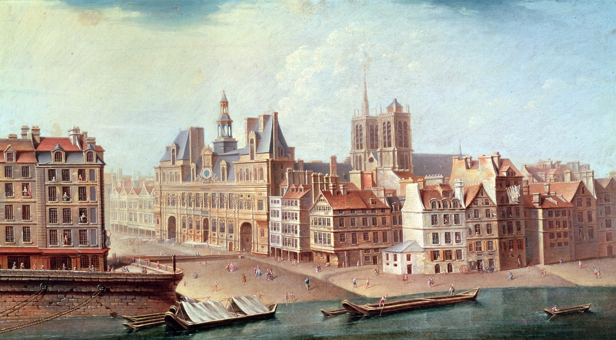 Place de Grève en 1750 de Nicolas Raguenet