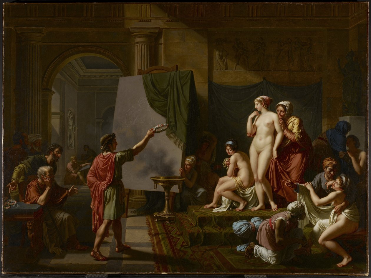 Zeuxis eligiendo sus modelos, 1797 de Nicolas Andre Monsiau