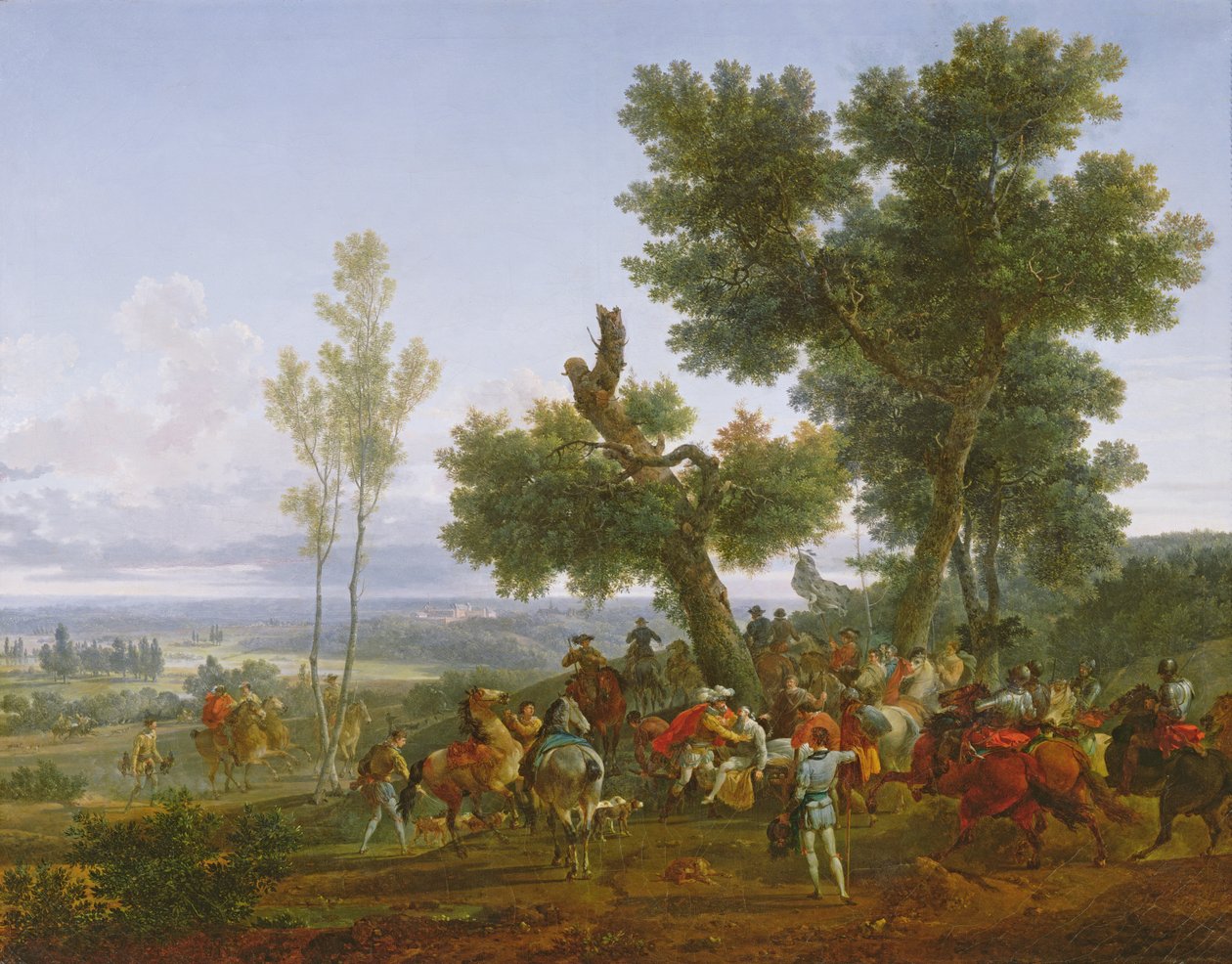 El encuentro de Enrique IV, rey de Francia y Navarra, y Maximilien de Béthune, duque de Sully en la llanura de Beuvron el día después de la Batalla de Ivry en 1590, 1822 de Nicolas Antoine Taunay