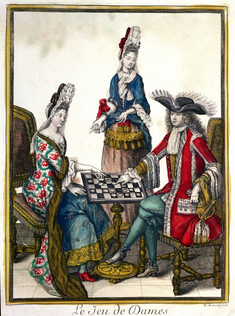El Juego de Damas, finales del siglo XVII principios del XVIII de Nicolas Arnoult