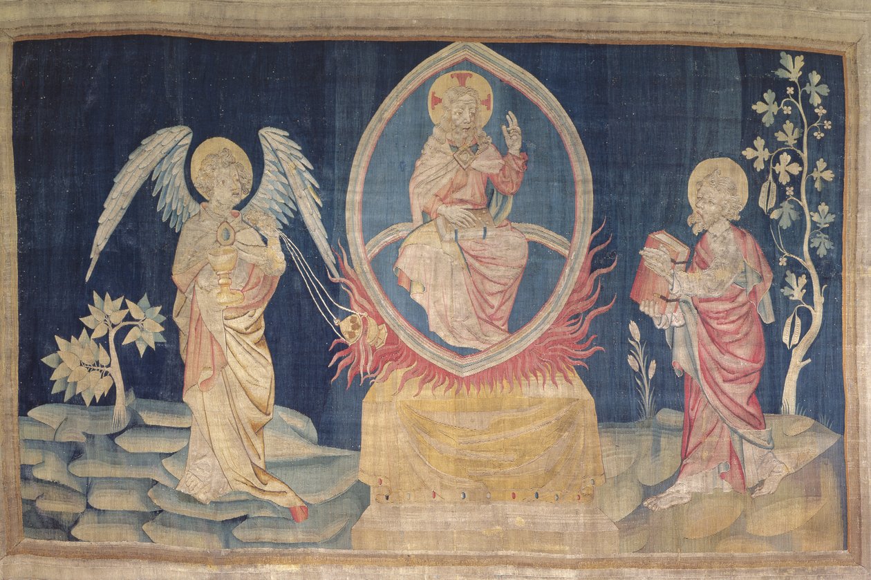Un Ángel con un Incensario, no.18 del Apocalipsis de Angers, 1373-87 de Nicolas Bataille
