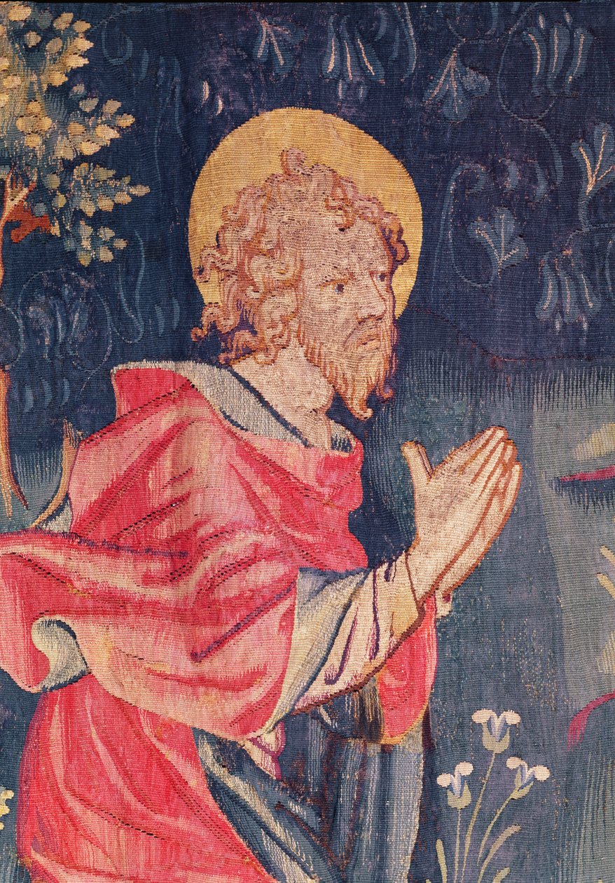 San Juan, (detalle) del Tapiz del Apocalipsis de Angers, 1373-87 de Nicolas Bataille