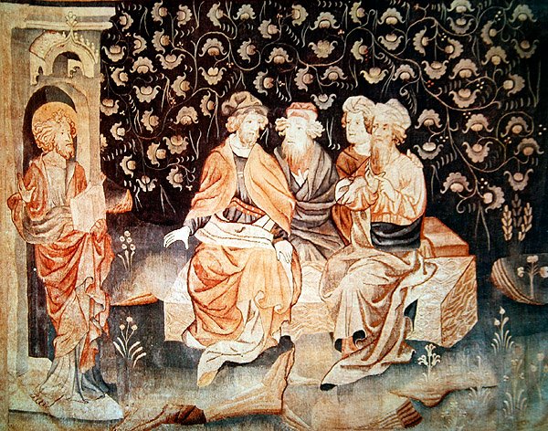 La Primera Resurrección de los Mártires, de El Apocalipsis de Angers, 1373-87 de Nicolas Bataille
