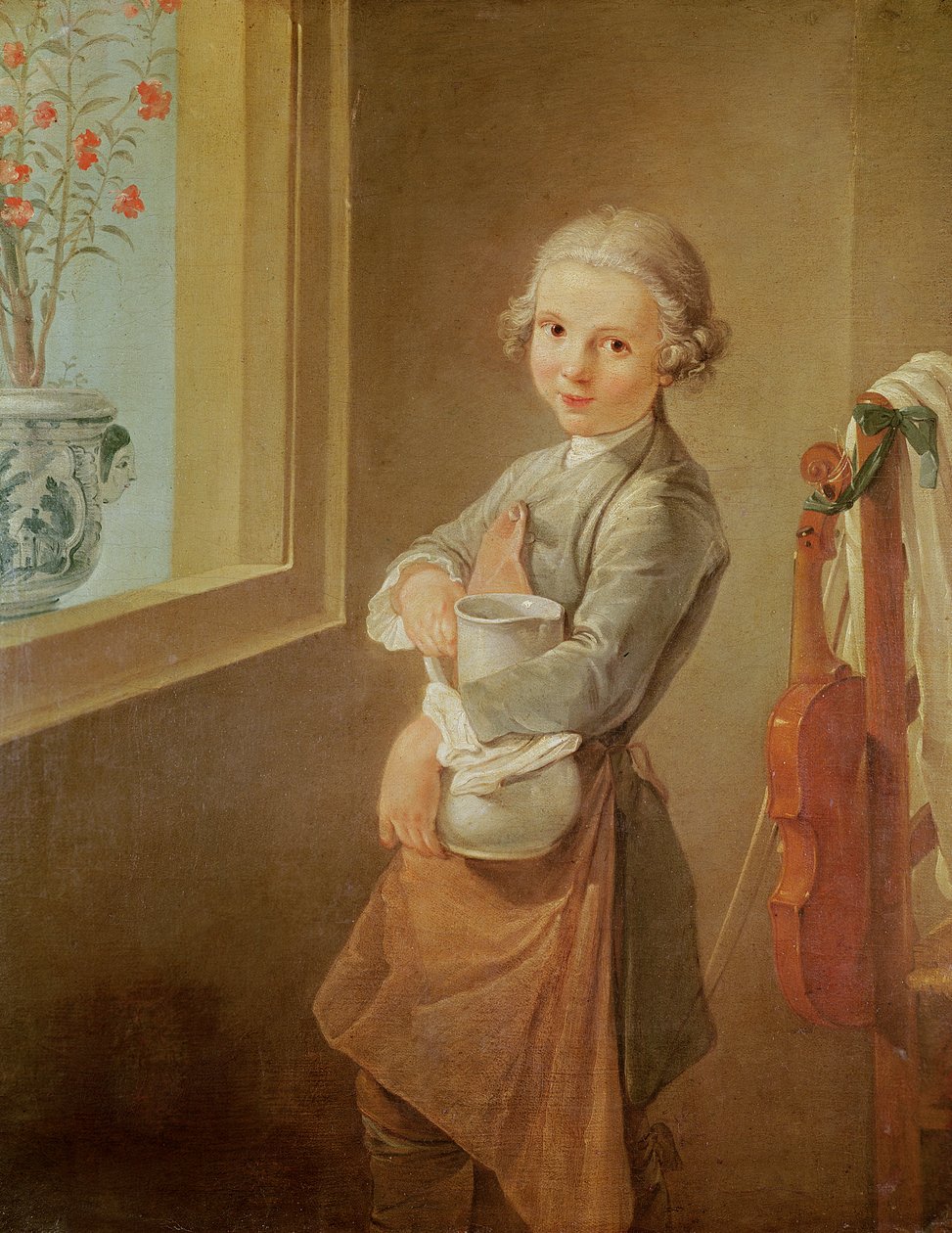 El pequeño violinista de Nicolas Bernard Lepicie