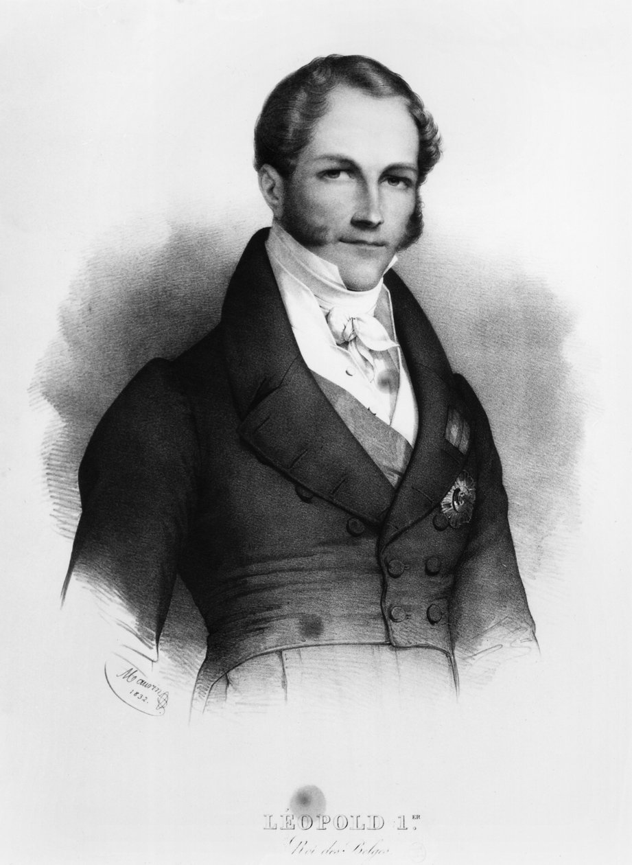 Retrato de Leopoldo I (1790-1865) de Sajonia-Coburgo-Gotha, 1832 de Nicolas Eustache Maurin