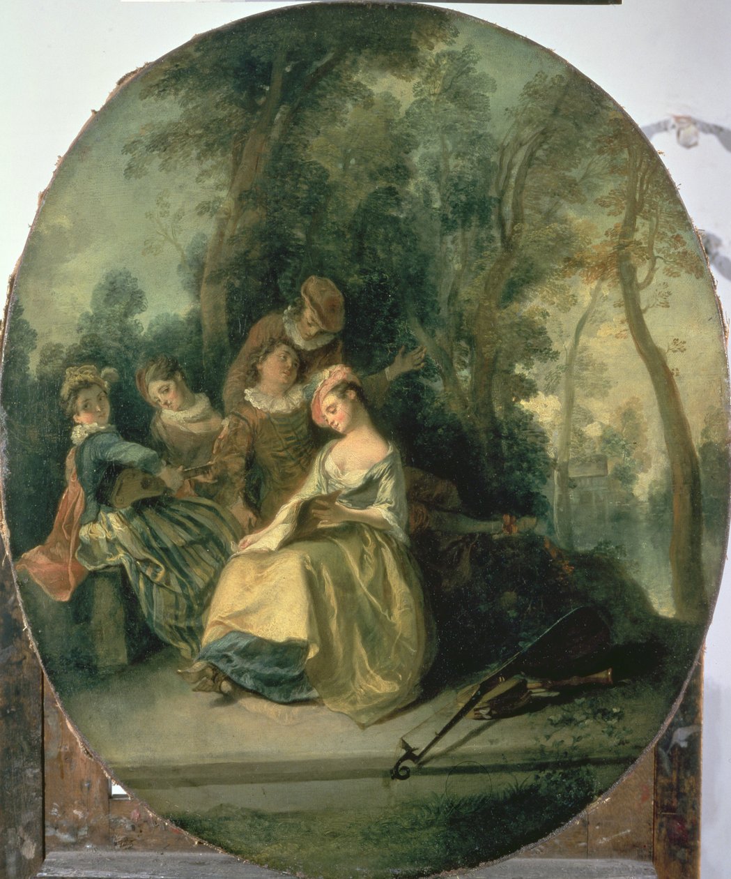 Concierto en el parque, 1725 de Nicolas Lancret