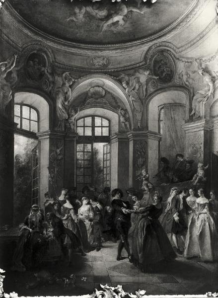 Baile en un pabellón, c.1719-23 de Nicolas Lancret