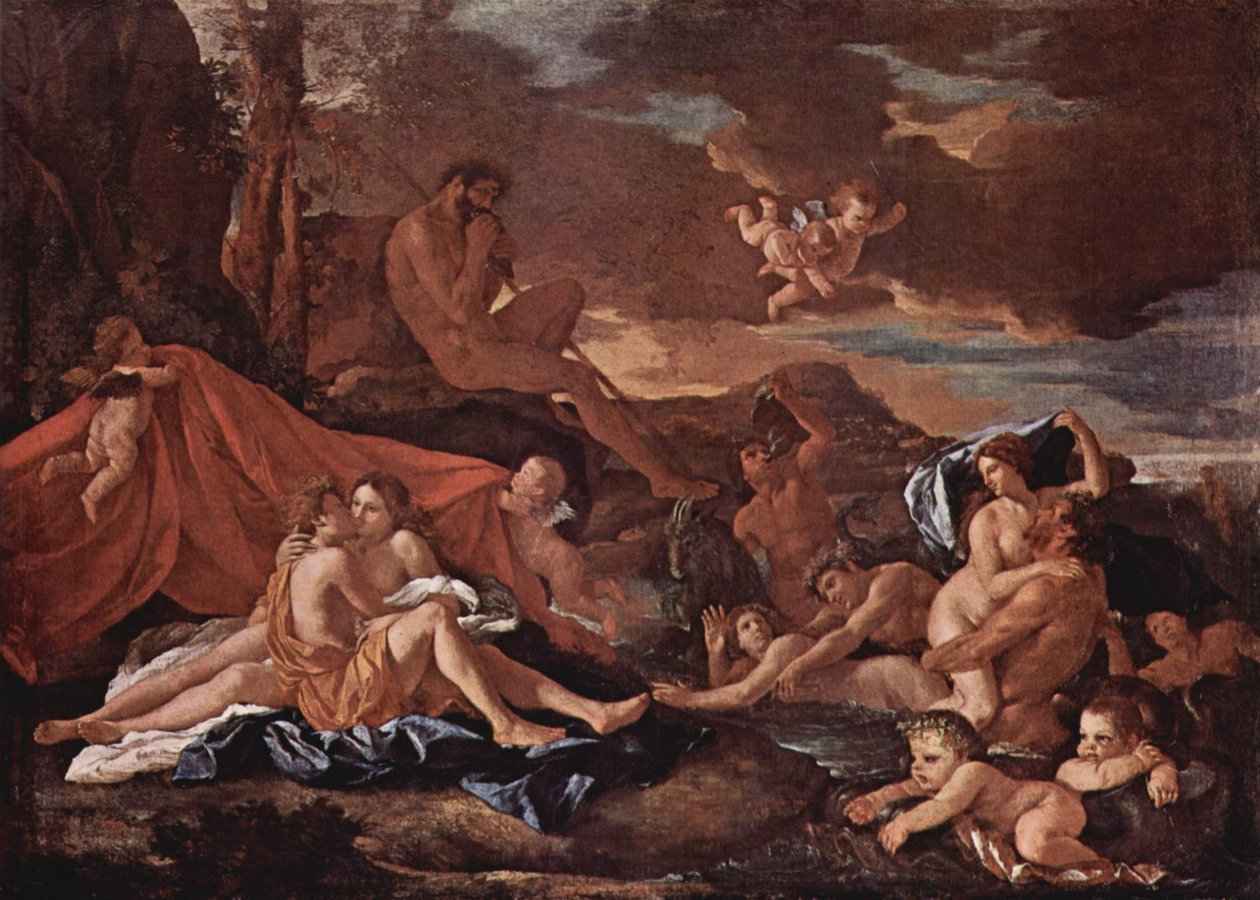 Acis y Galatea de Nicolas Poussin