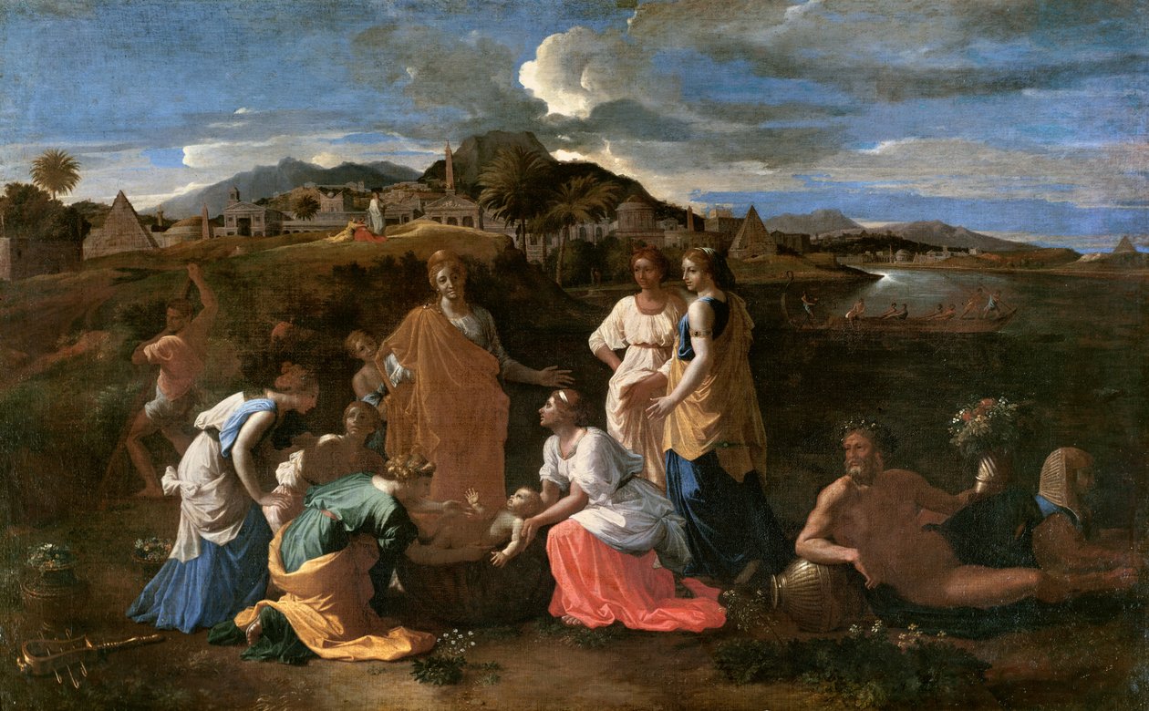Moisés Rescatado del Agua, 1647 de Nicolas Poussin