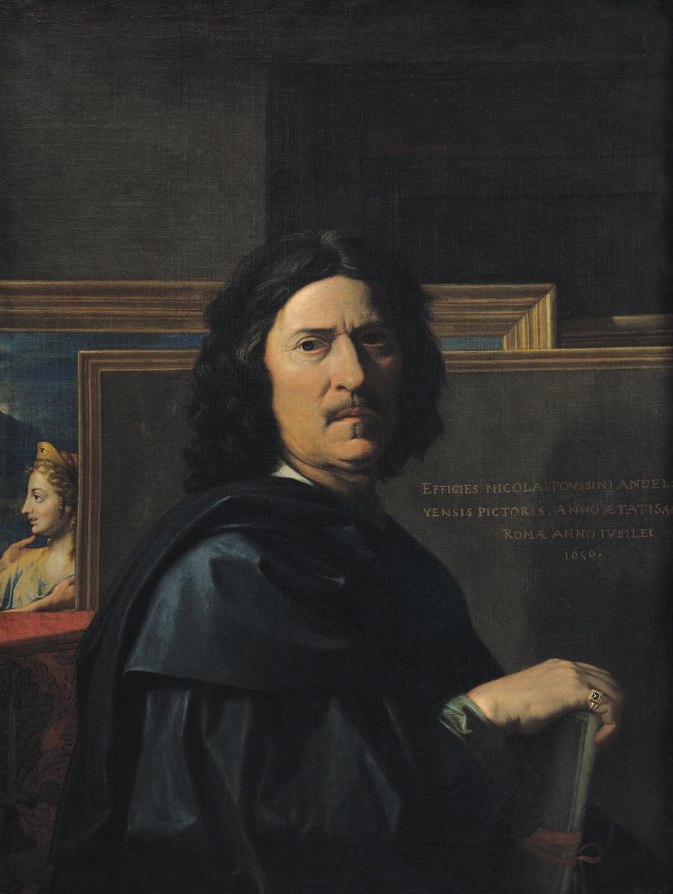 Retrato del artista, 1650 de Nicolas Poussin