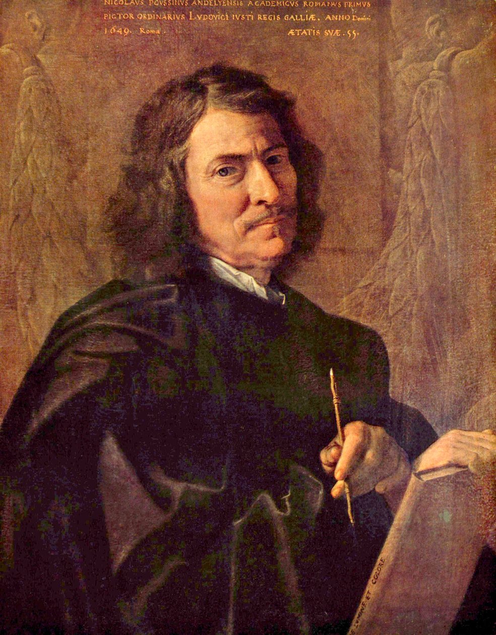 Autorretrato del artista de Nicolas Poussin