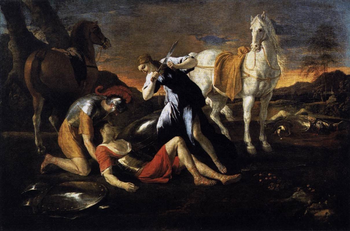 Tancredo y Erminia de Nicolas Poussin