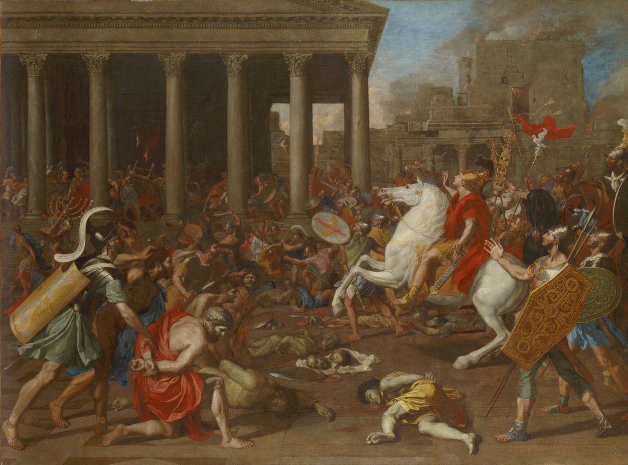 La conquista de Jerusalén por el emperador Tito de Nicolas Poussin