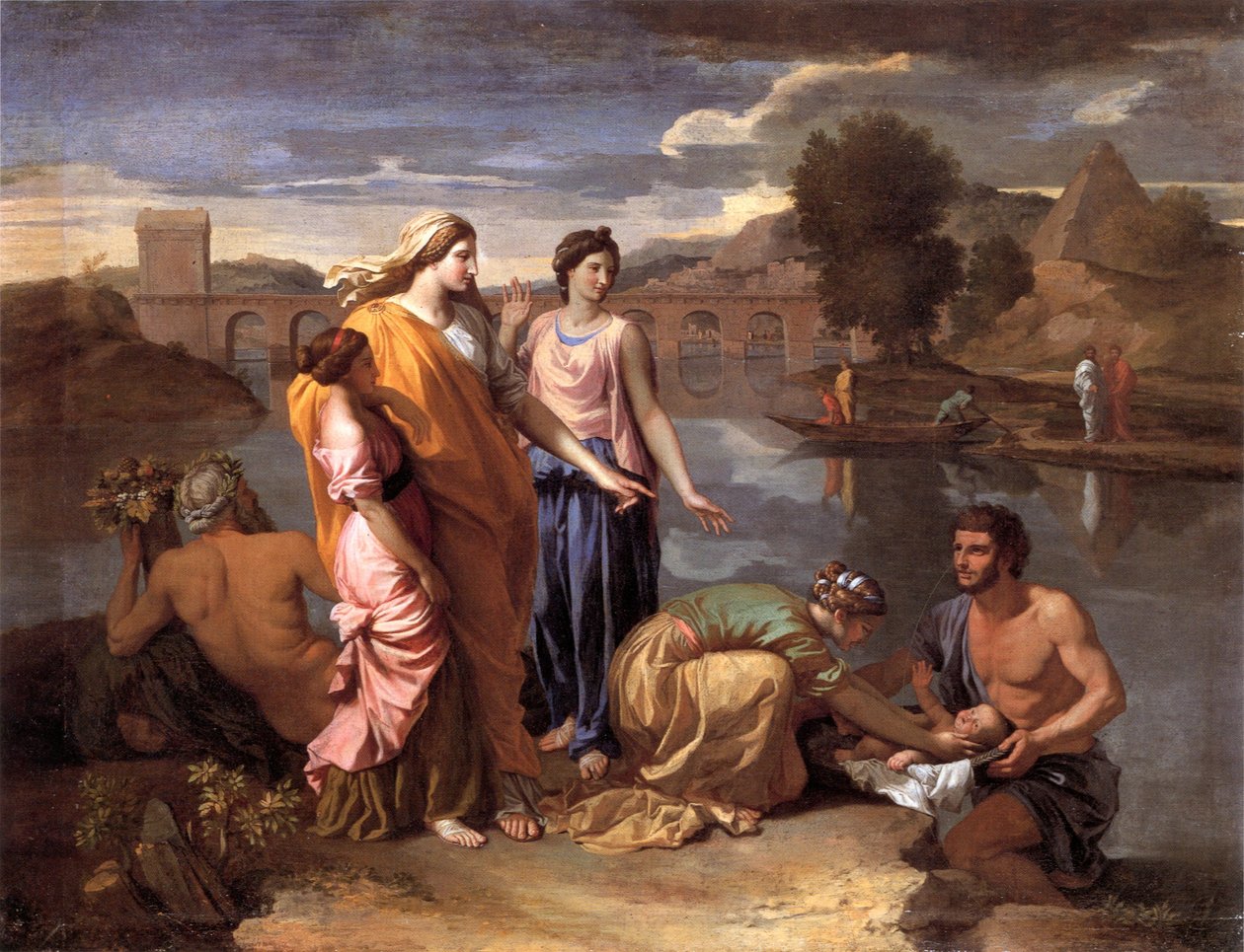 El hallazgo de Moisés de Nicolas Poussin