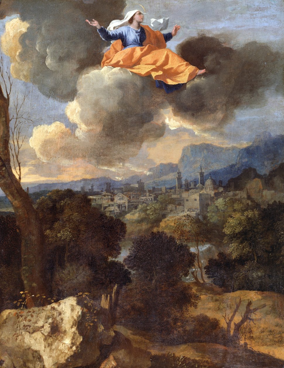 La traslación de Santa Rita de Cascia de Nicolas Poussin