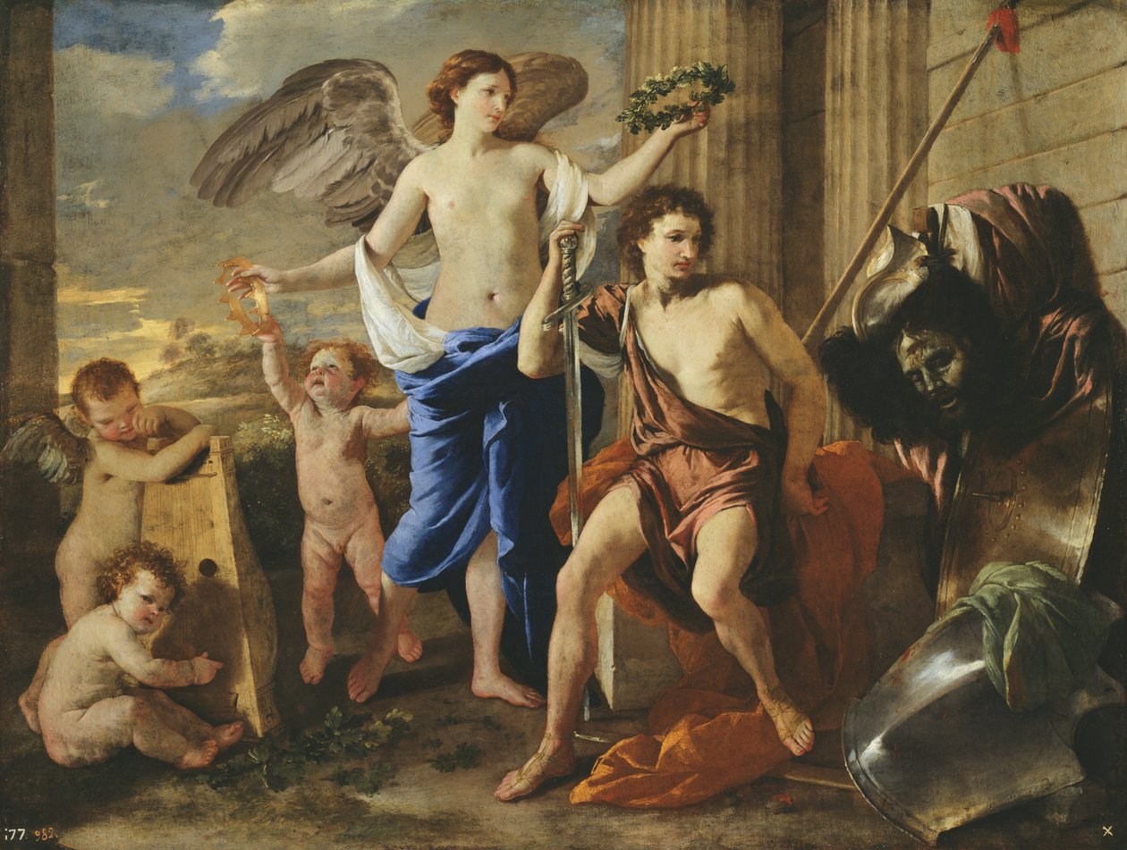 El triunfo de David, c.1630 de Nicolas Poussin