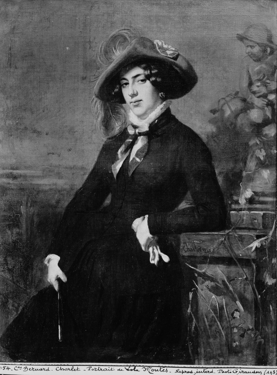 Retrato de Lola Montez (1821-61), 1844 de Nicolas Toussaint Charlet
