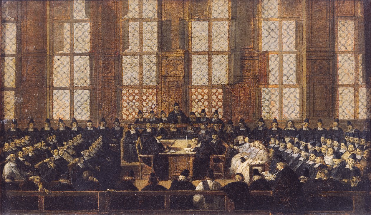 La apelación de los obispos disidentes en la Sorbona, 5 de marzo de 1717 de Nicolas Vleughels