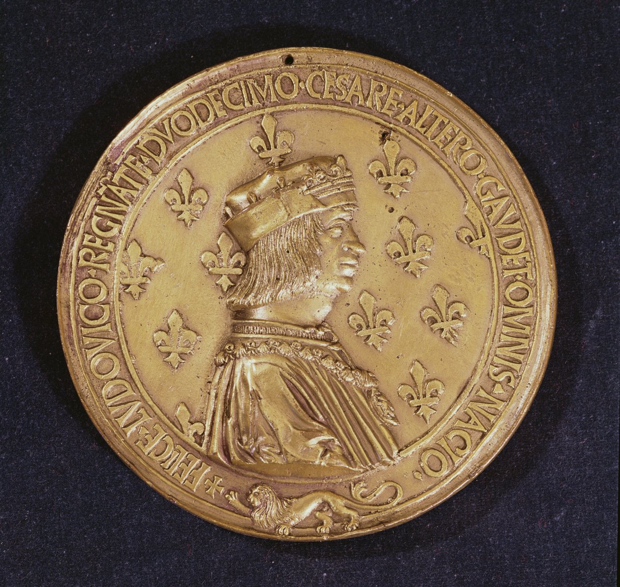 Medalla que representa a Luis XII 1462-1515, 1498-1515 de Nicolas and Saint Priest, Jehan de Le Clerc
