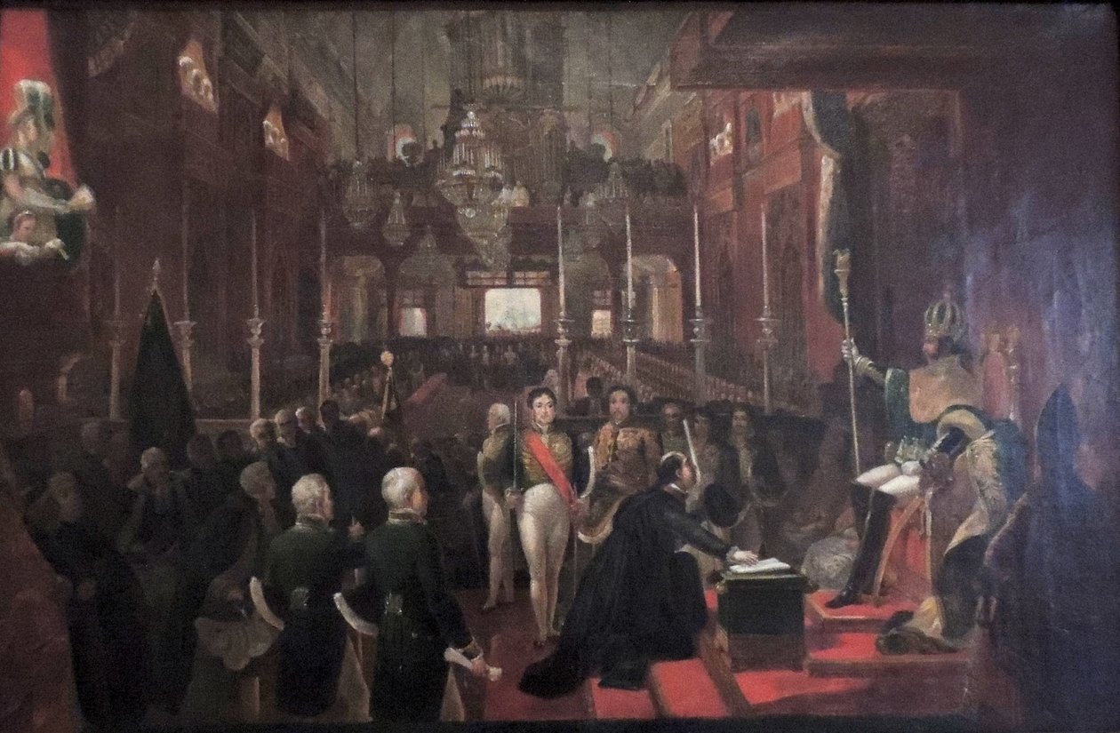 Estudio para la consagración de Dom Pedro I de Nicolas Antoine Taunay
