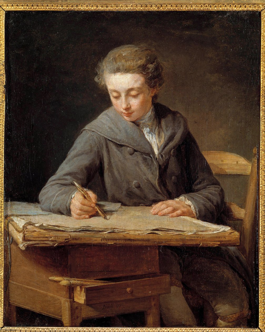 El pequeño dibujante: retrato de Carle Vernet a los 14 años de Nicolas Bernard Lepicie