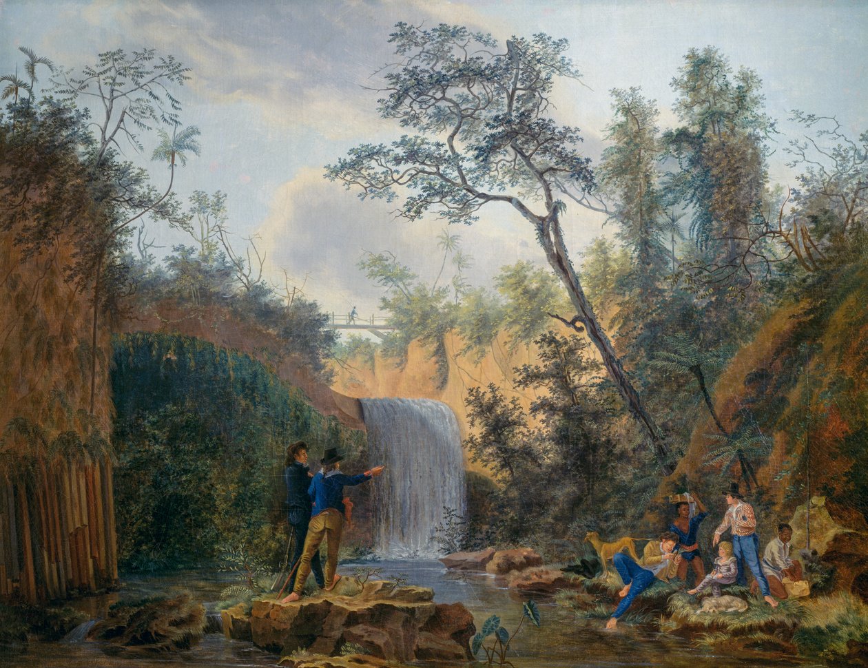 Expedición botánica francesa a América, óleo sobre lienzo de Nicolas-Didier Boguet (1755-1839) de Nicolas-Didier Boguet