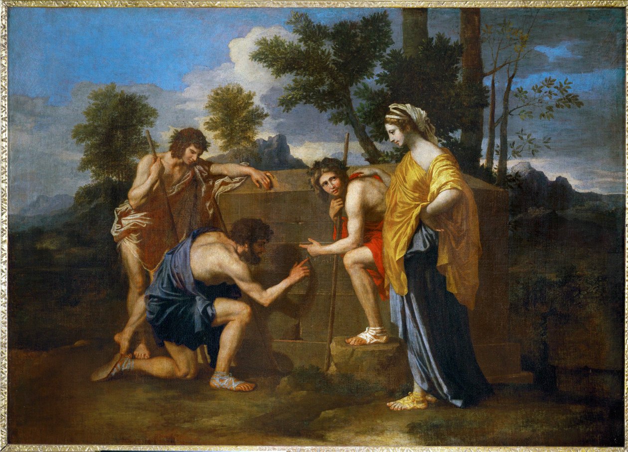 Pastores de Arcadia ... de Nicolas (attr.to) Poussin
